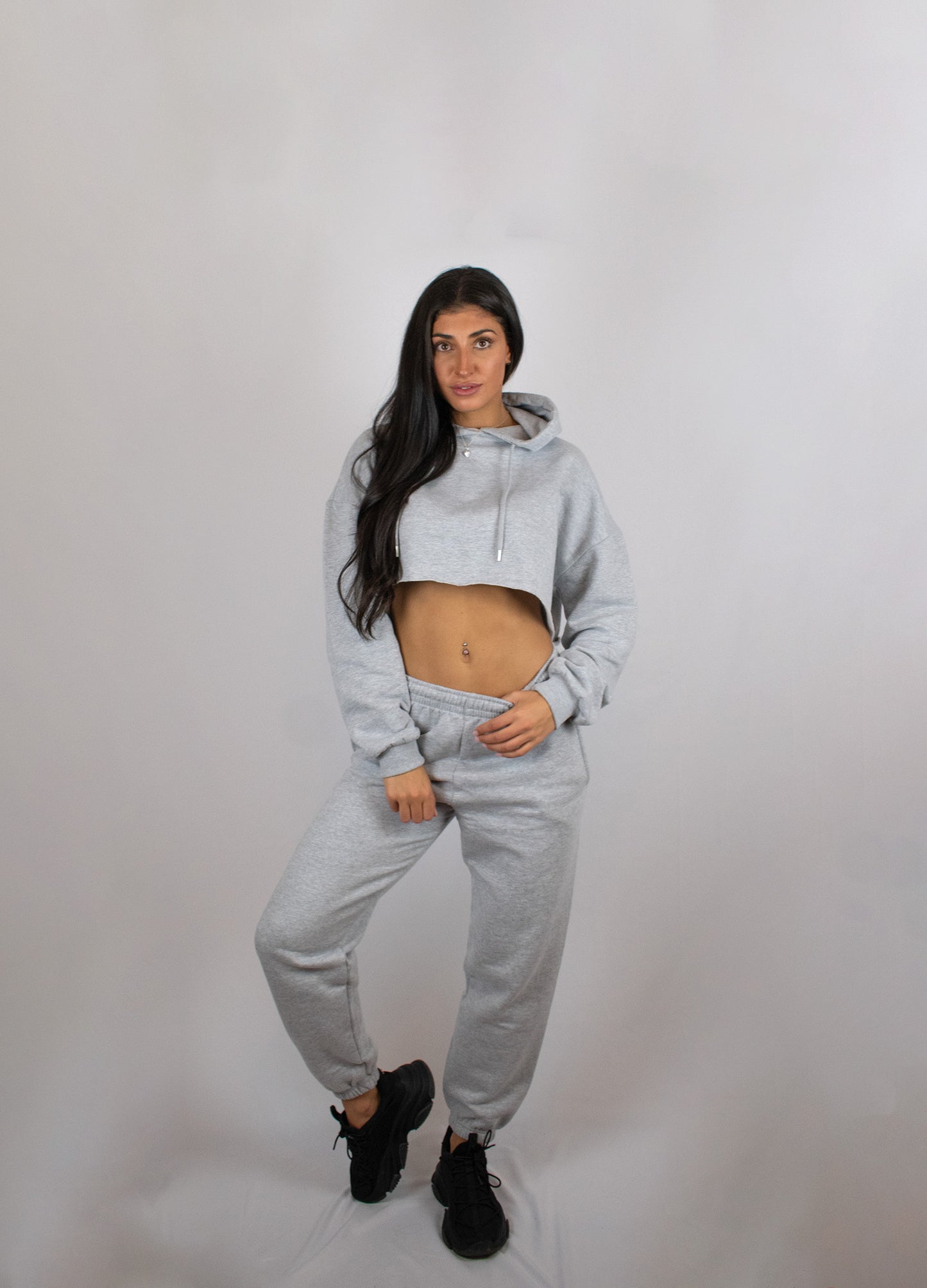 Cara Crop Hoodie & Joggers Set