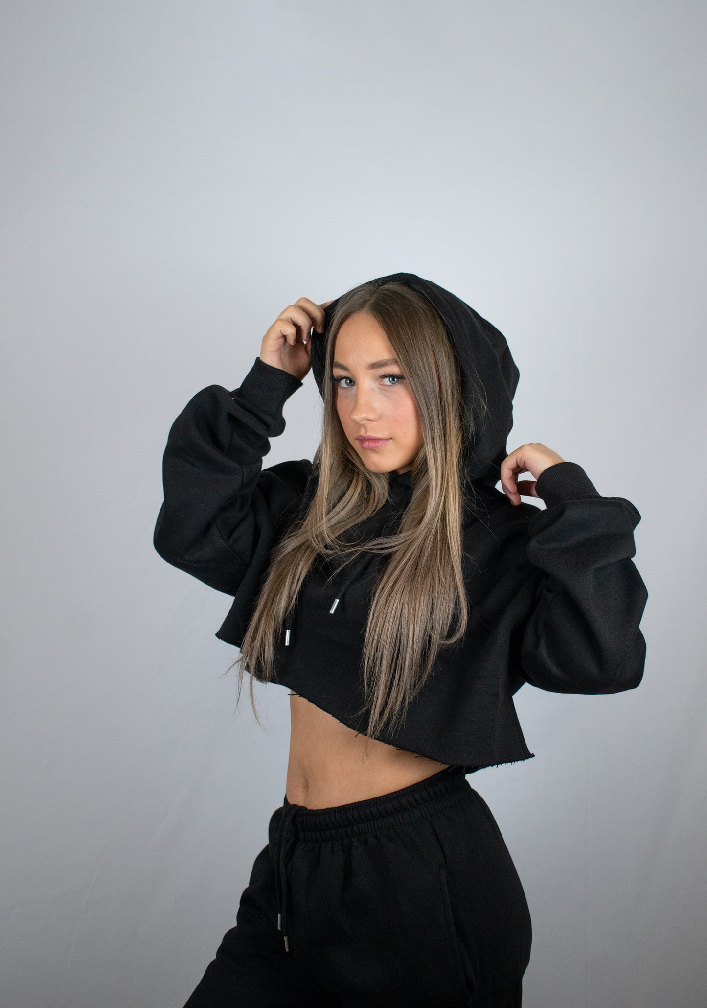 Cara Crop Hoodie & Joggers Set