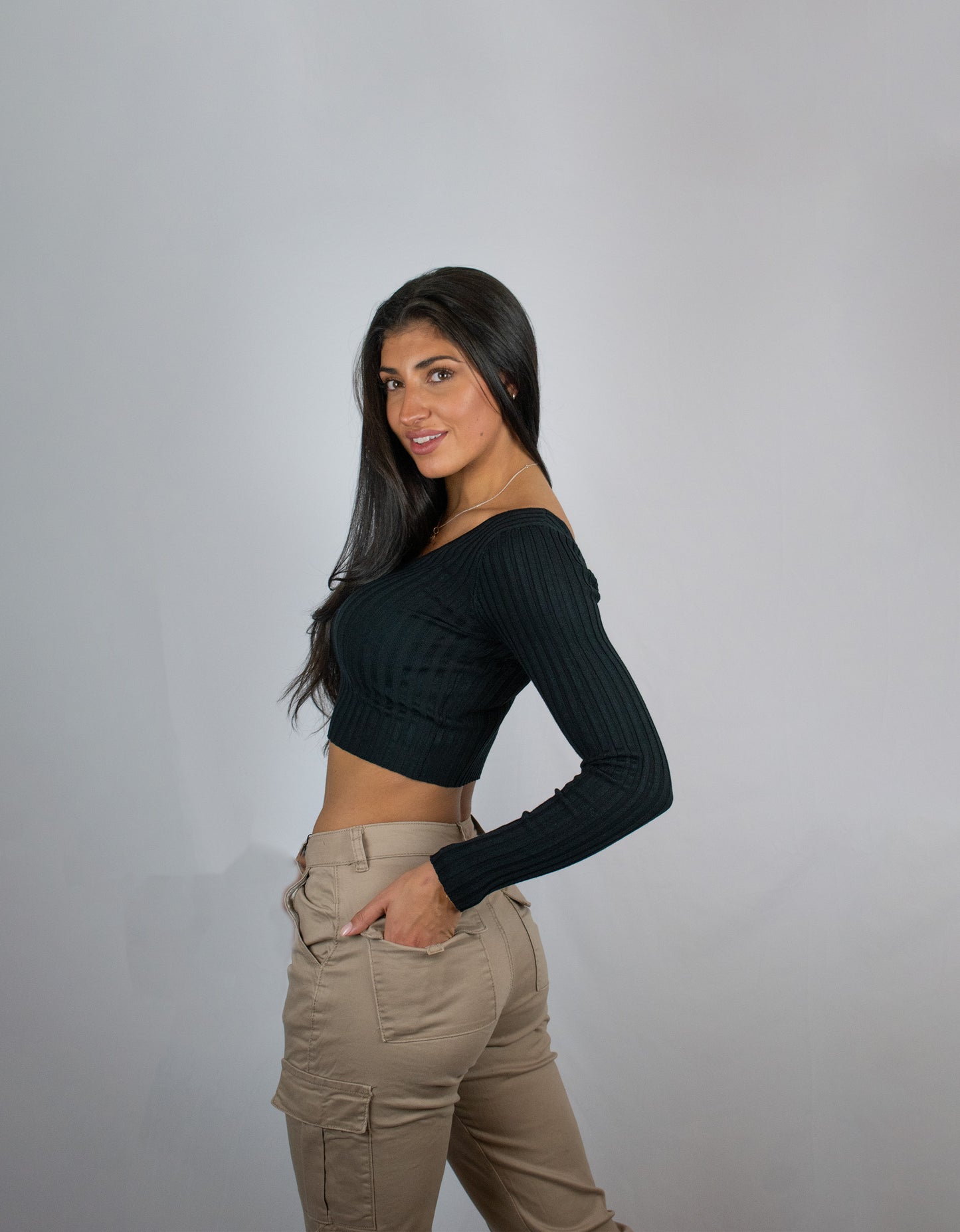 Emma V Neck Knit Top