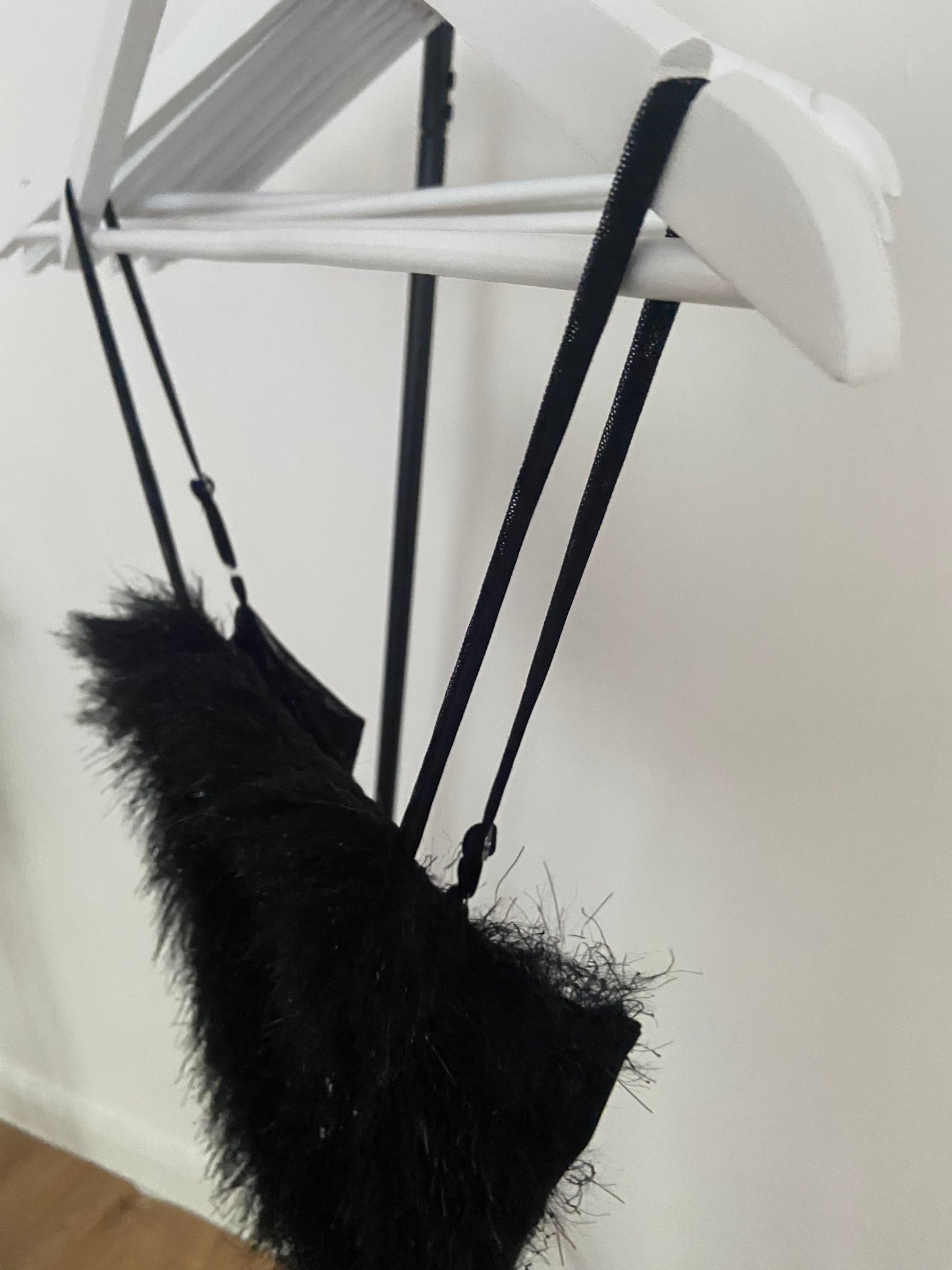 Anastasia Faux Fur Crop Cami