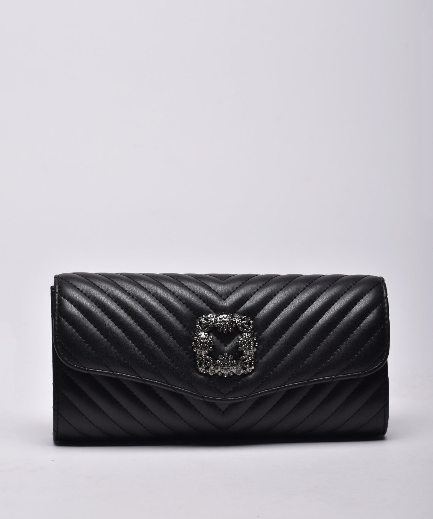 Jade Quilted Evening Clutch