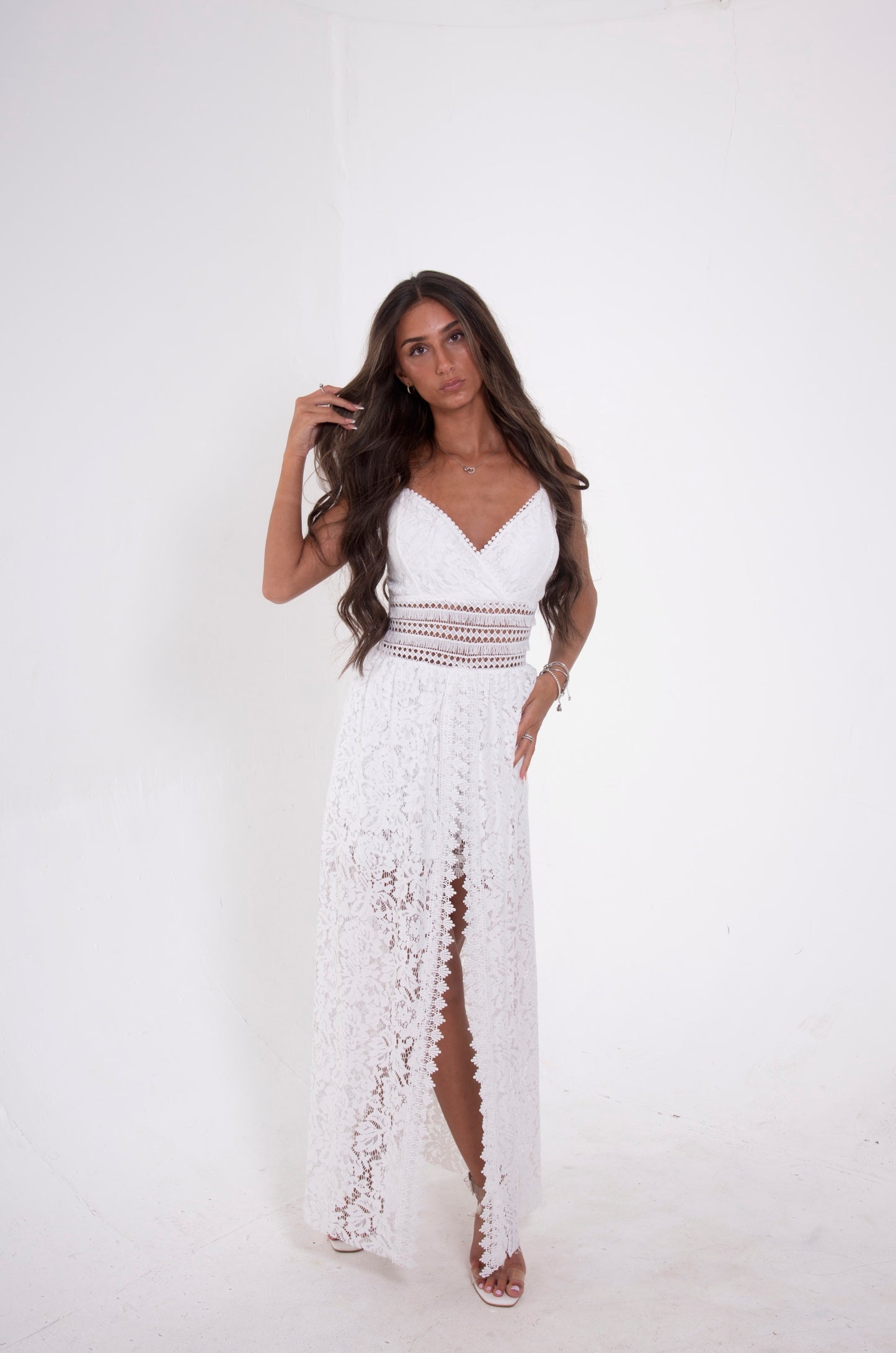 Lace look playsuit