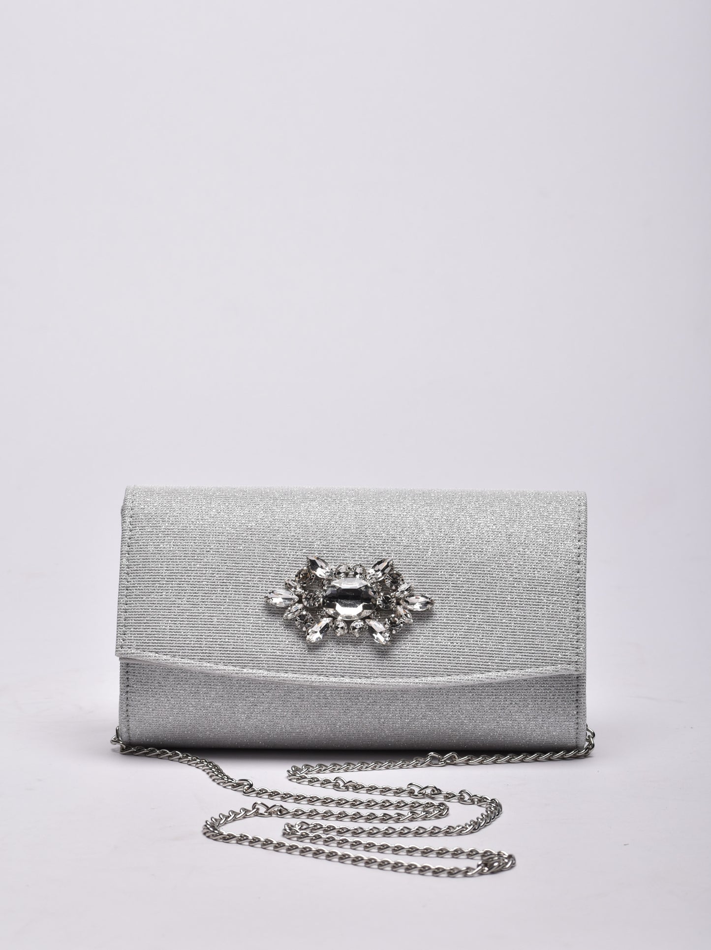 Gracie Clutch Bag With Diamante Detail